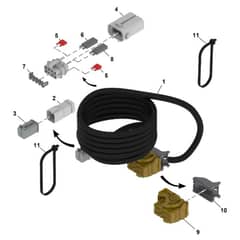 John Deere 1570 - PC12158 - Telematics Wiring (110001 - ) - ST2147768