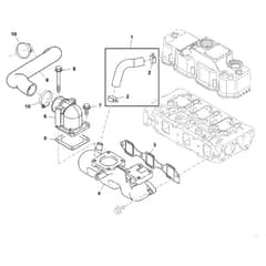 John Deere 1570 - PC12158 - Suction Manifold - ST783748
