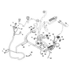 John Deere 1570 - PC12158 - Chassis Wiring (1/2) ( - 070000) - ST784237