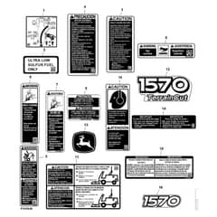 John Deere 1570 - PC12158 - Labels - ST784669