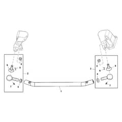 John Deere 1570 - PC12158 - Tie Rod - ST786890