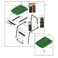 John Deere 1570 - PC12158 - Canopy Kit - ST787955