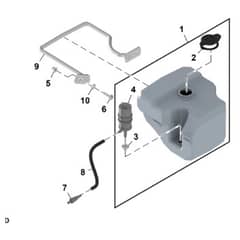 John Deere 1575 - PC12159 - Windshield Washer (070001 - ) - ST1064343