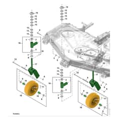 John Deere 1575 - PC12159 - Caster Wheels (100001 - ) - ST1065364