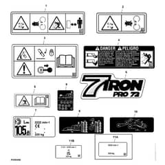 John Deere 1575 - PC12159 - Labels - ST786323