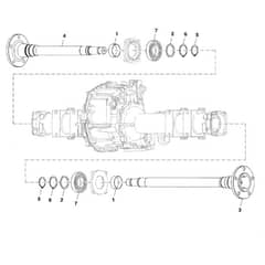 John Deere 1575 - PC12159 - Axle Shaft - ST786836