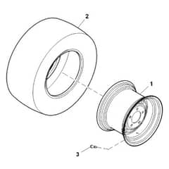 John Deere 1575 - PC12159 - Tires Kit - ST810778