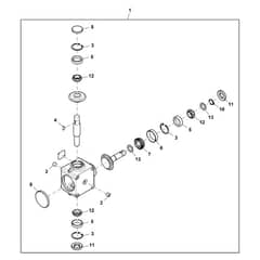 John Deere 1575 - PC12159 - Gearbox - ST817018
