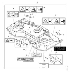 John Deere 1575 - PC12159 - Mower Deck ( - 100000) - ST850197