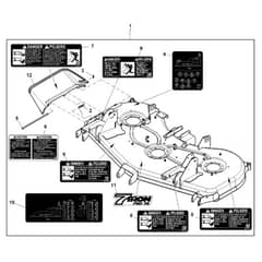 John Deere 1575 - PC12159 - Deck Shell (030001 - ) - ST945942