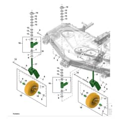 John Deere 1580 - PC12160 - Caster Wheels (100001 - ) - ST1065364