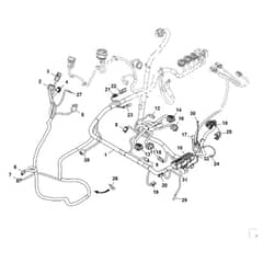 John Deere 1580 - PC12160 - Chassis Wiring (1/2) ( - 070000) - ST784237