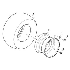 John Deere 1580 - PC12160 - Rear Wheels - ST784393