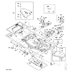John Deere 1580 - PC12160 - Mower Deck ( - 030000) - ST785684