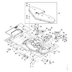 John Deere 1580 - PC12160 - Mower Deck ( - 030000) - ST786324