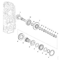 John Deere 1580 - PC12160 - Gear Shaft - ST786949