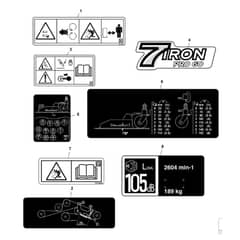 John Deere 1580 - PC12160 - Labels - ST788398