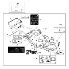 John Deere 1580 - PC12160 - Mower Deck (030001 - ) - ST946280