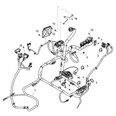 John Deere 1585 - PC12161 - Chassis Wiring (070001 - ) - ST1017542