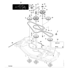 John Deere 1585 - PC12161 - Mower Drive (070001 - ) - ST1027033