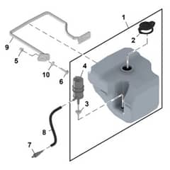 John Deere 1585 - PC12161 - Windshield Washer (070001 - ) - ST1064343