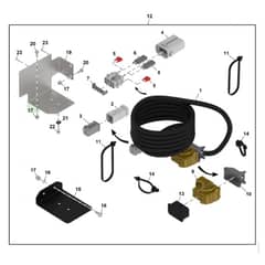 John Deere 1585 - PC12161 - Telematics Harness (080001 - 110000) - ST2160968