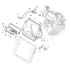 John Deere 1585 - PC12161 - Radiator Mountings - ST784941
