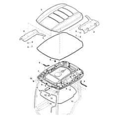 John Deere 1585 - PC12161 - Roof - ST786681