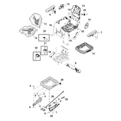 John Deere 1585 - PC12161 - Seat - ST786978