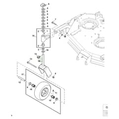 John Deere 1585 - PC12161 - Caster Wheel - ST788691