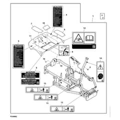 John Deere 1585 - PC12161 - Frame Kit - ST824369