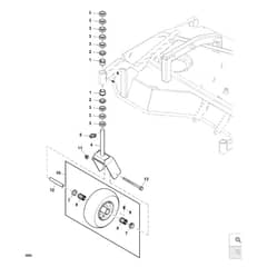 John Deere 1585 - PC12161 - Caster Wheels ( - 100000) - ST850195