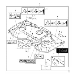 John Deere 1585 - PC12161 - Mower Deck ( - 100000) - ST850197
