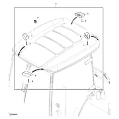 John Deere 1585 - PC12161 - Amber Flashers - ST877462