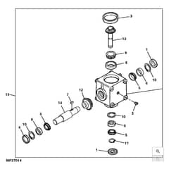John Deere 1585 - PC12161 - Gearbox ( - 100000) - ST946213
