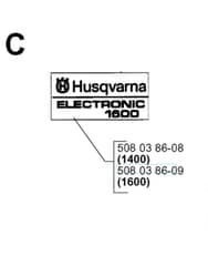 Husqvarna 16000ELECTRIC - 1998-Current - Decals
