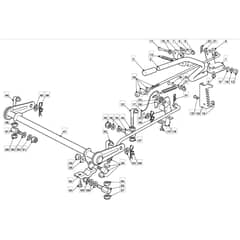 1636H - 2007 - 13-2624-12 - Mountfield Ride On Mower Cutting plate lifting Diagram