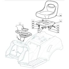 1636H - 2007 - 13-2624-12 - Mountfield Ride On Mower Seat Diagram