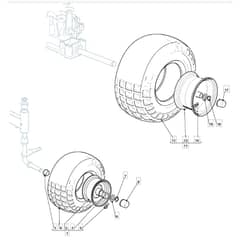 1636H - 2006 - 13-2679-11 - Mountfield Ride On Mower Wheels Diagram
