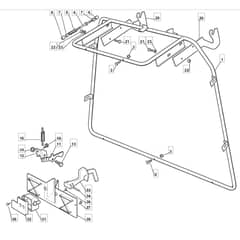 1636H - 2006 - 299961683/MO6 - Mountfield Ride On Mower Grasscatcher Diagram