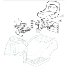 1636H - 2006 - 299961683/MOE - Mountfield Ride On Mower Seat Diagram