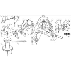 1636H - 2006 - 299961683/MOE - Mountfield Ride On Mower Transmission Diagram