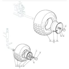 1636H - 2006 - 299961683/MOE - Mountfield Ride On Mower Wheels Diagram