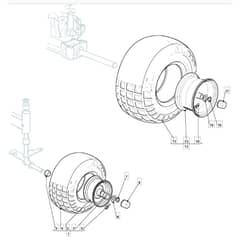 1636H - 2007 - 299964683/ME7 - Mountfield Ride On Mower Wheels Diagram