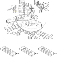 1636H - 2007 - 299964683/MO7 - Mountfield Ride On Mower 92cm Deck Diagram