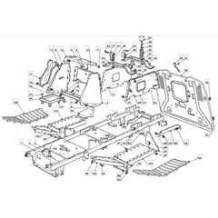1636H - 2007 - 299964683/MO7 - Mountfield Ride On Mower Chassis Diagram