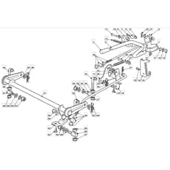 1636H - 2007 - 299964683/MO7 - Mountfield Ride On Mower Cutting plate lifting Diagram