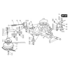 1636H - 2007 - 299964683/MO7 - Mountfield Ride On Mower Transmission Diagram