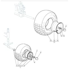 1636H - 2007 - 299964683/MO7 - Mountfield Ride On Mower Wheels Diagram
