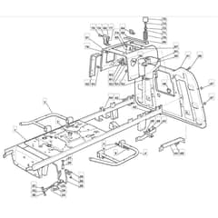 1636M - 2006 - 299951683/MO6 - Mountfield Ride On Mower Frame Diagram